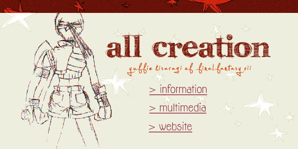 All Creation: A Yuffie Kisaragi Fansite